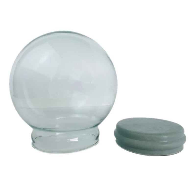 Youda DIY Empty Glass Snow Globe Kit - Water Snow Globe Accessories (D100mm) - Image 2